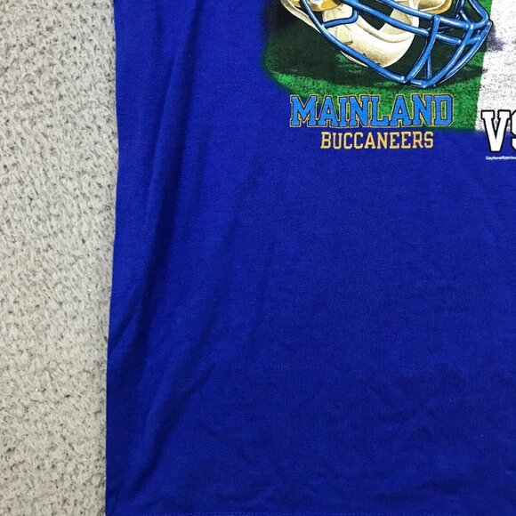 Mainland Buccaneers vs Seabreeze Sandcrabs Shirt Men's Large Blue Short Sleeve - Picture 5 of 7